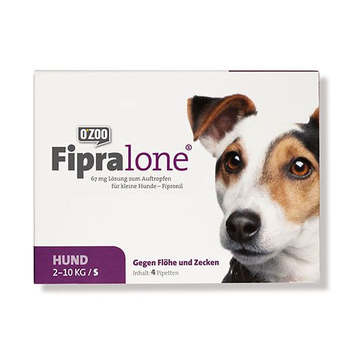 FIPRALONE Spot-On geg. Zecken, Flöhe & Haarlinge für kl. Hunde (2-10 kg)<sup> 6</sup>  4 St