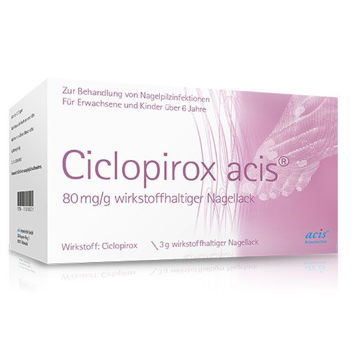 CICLOPIROX acis 80 mg/g wirkstoffhalt. Nagellack