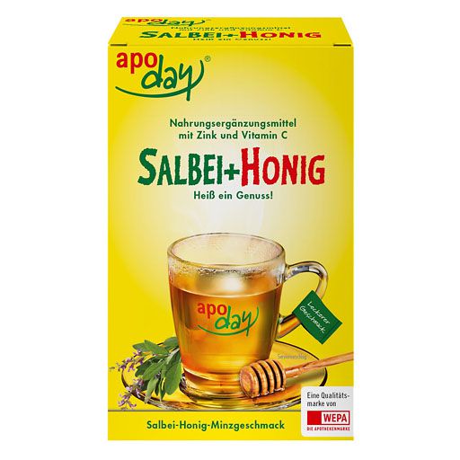APODAY heißer Salbei+Honig+Vit. C+Zink Pulver 10x10 g