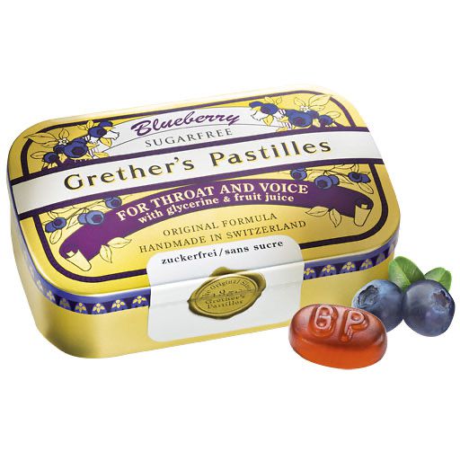 GRETHERS Blueberry zuckerfrei Pastillen 110 g