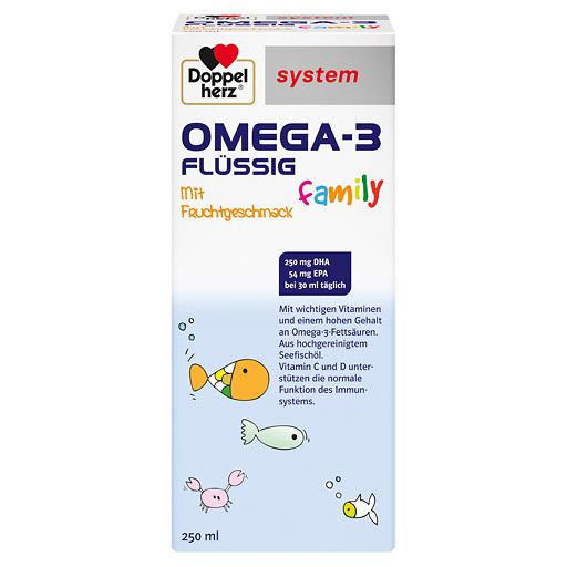 DOPPELHERZ Omega-3 flüssig family system 250 ml