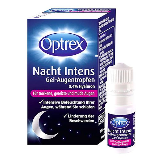 OPTREX Nacht Intens Gel-Augentropen 0,4% Hyaluron 10 ml
