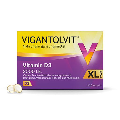 VIGANTOLVIT 2.000 I. E. Vitamin D3 Weichkapseln 120 St  