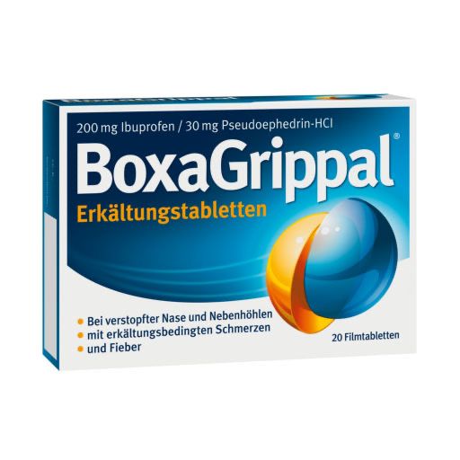 BOXAGRIPPAL Erkältungstabletten 200 mg/30 mg FTA* 20 St