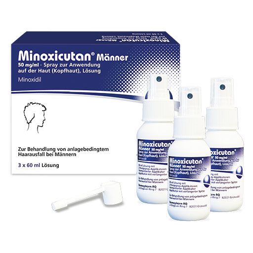 MINOXICUTAN Männer 50 mg/ml Spray* 3x60 ml