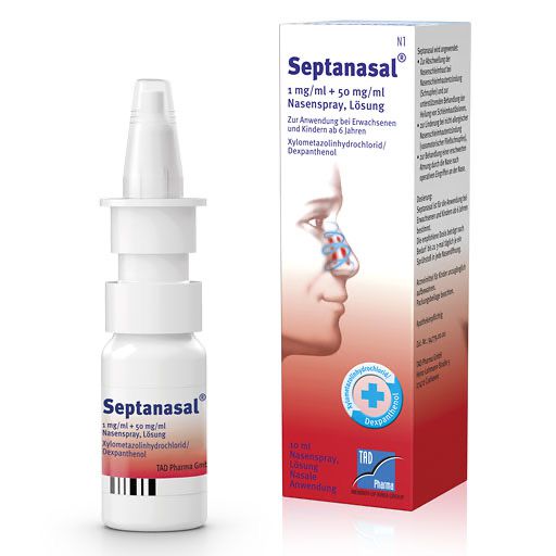 SEPTANASAL 1 mg/ml + 50 mg/ml Nasenspray kons.  frei
