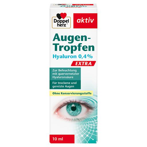 DOPPELHERZ Augen-Tropfen Hyaluron 0,4% Extra 10 ml