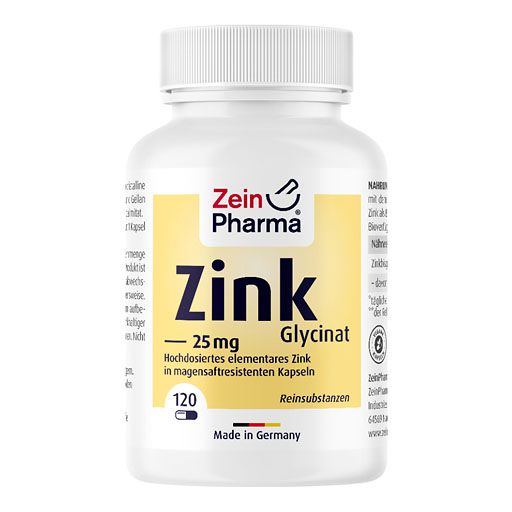 ZINK CHELAT 25 mg in magensaftresist. veg. Kaps. 120 St  