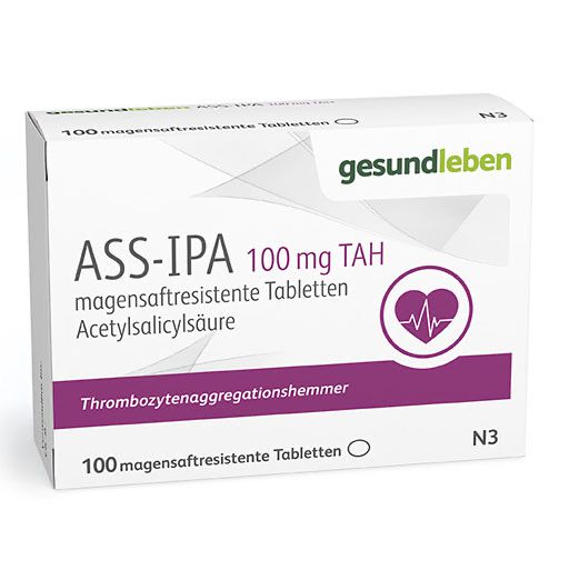 ASS-IPA 100 mg TAH magensaftresistente Tabletten