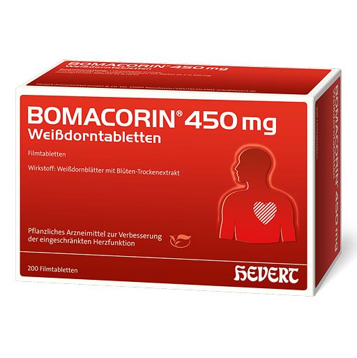 BOMACORIN 450 mg Weißdorntabletten* 200 St