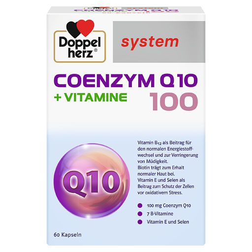 DOPPELHERZ Coenzym Q10 100+Vitamine system Kapseln 60 St  