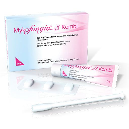 MYKOFUNGIN 3 Kombi 200 mg Vaginaltab.+10 mg/g Cre.* 1 P