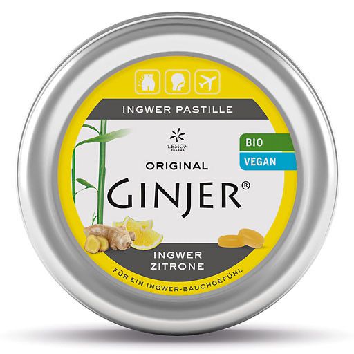 INGWER GINJER Pastillen Bio Zitrone 40 g
