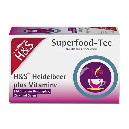 H&S Heidelbeer plus Vitamine Filterbeutel 20x2,5 g