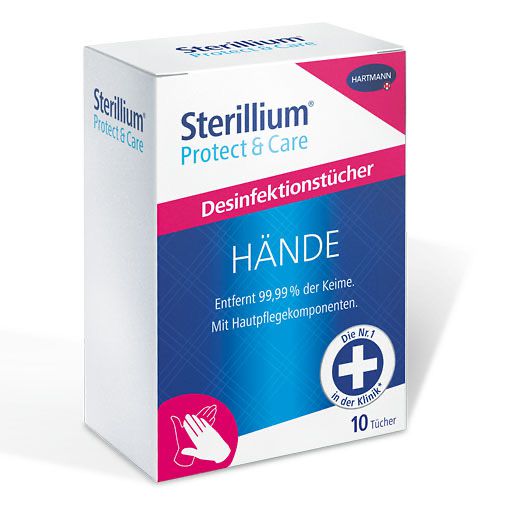STERILLIUM Protect & Care Hände Desinfekt. tücher 10 St