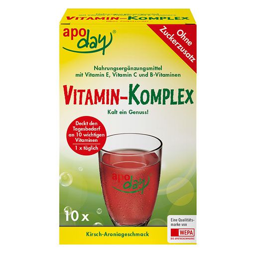 APODAY Vitamin-Komplex Kirsch-Aronia zuckerfr. Plv. 10x5 g