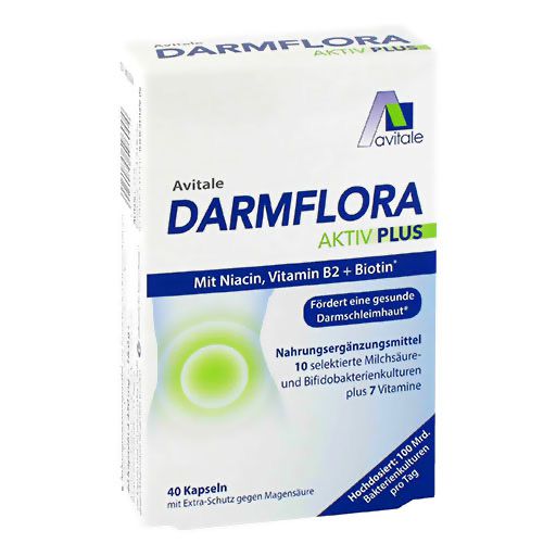 DARMFLORA Aktiv Plus 100 Mrd. Bakterien+7 Vitamine 40 St  