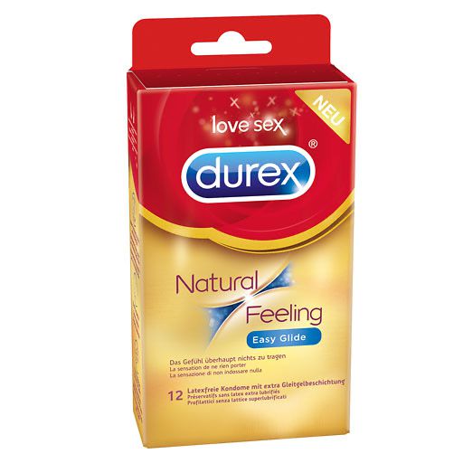 DUREX Natural Feeling Easy Glide Kondome 12 St