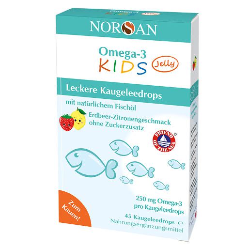 NORSAN Omega-3 Kids Jelly Dragees 45 St  