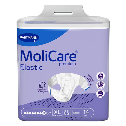 MOLICARE Premium Elastic Slip 8 Tropfen Gr. XL 14 St