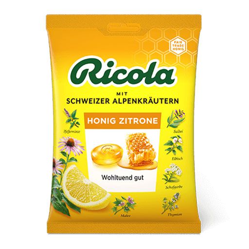 RICOLA m. Z. Beutel Echinacea Honig Zitrone Bonbons 75 g