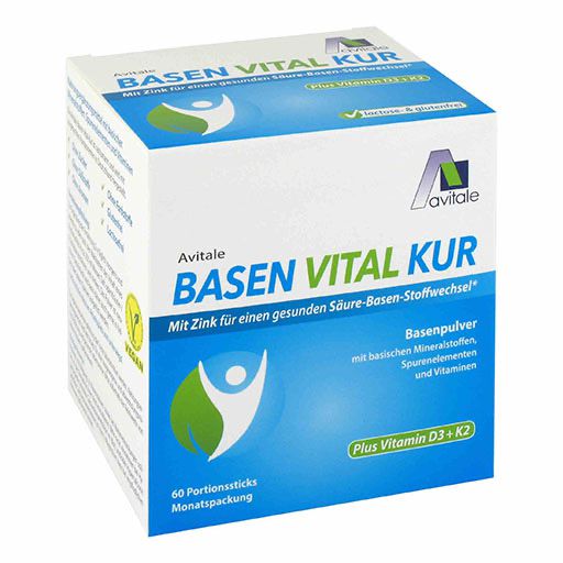 BASEN VITAL KUR plus Vitamin D3+K2 Pulver 60 St  