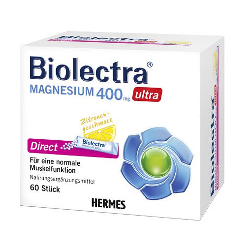 BIOLECTRA Magnesium 400 mg ultra Direct Zitrone 60 St  