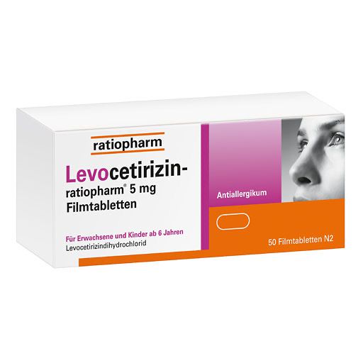 LEVOCETIRIZIN-ratiopharm 5 mg Filmtabletten* 50 St