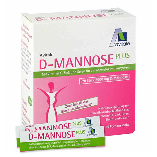 D-MANNOSE PLUS 2000 mg Sticks m. Vit. u. Mineralstof. 30x2,47 g