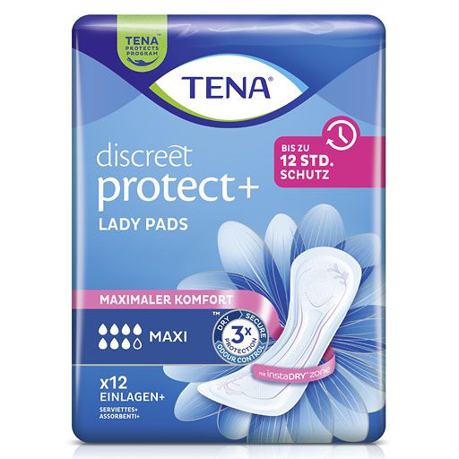 TENA LADY Discreet Inkontinenz Einlagen maxi 12 St
