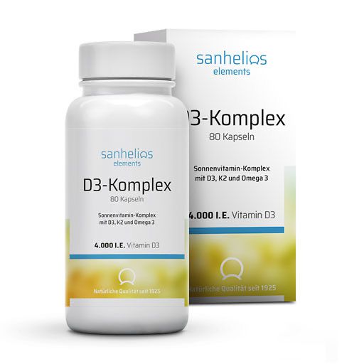 SANHELIOS Vitamin D3 Sonnenvitamin-Komplex mit K2 80 St  