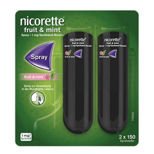 nicorette® fruit & mint Spray mit Nikotin* 2 St