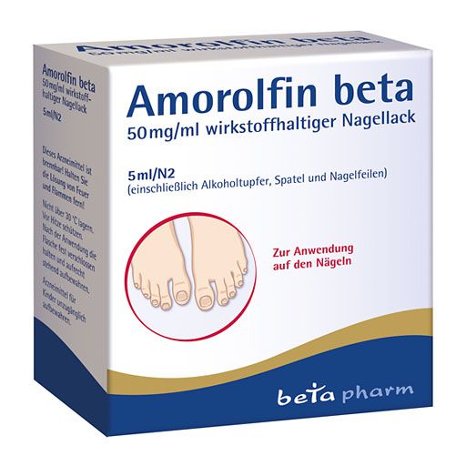 AMOROLFIN beta 50 mg/ml wirkstoffhalt. Nagellack* 5 ml