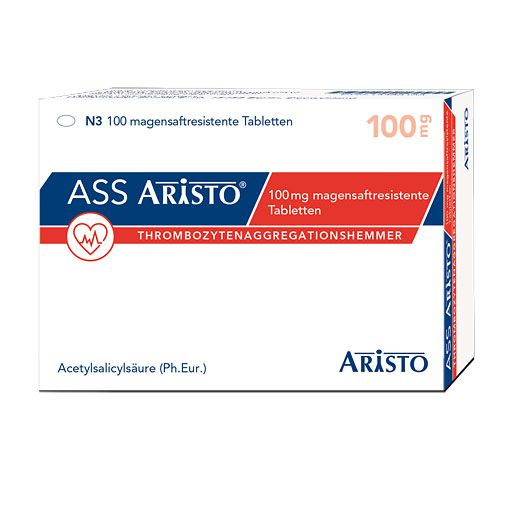 ASS Aristo 100 mg magensaftresistente Tabletten* 100 St