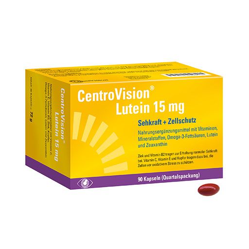 CENTROVISION Lutein 15 mg Kapseln 90 St  