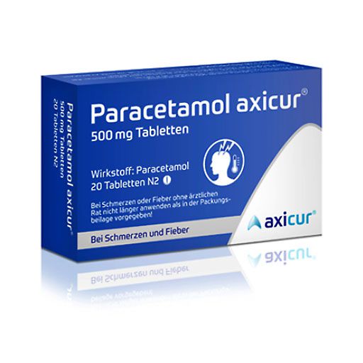 PARACETAMOL axicur 500 mg Tabletten* 20 St