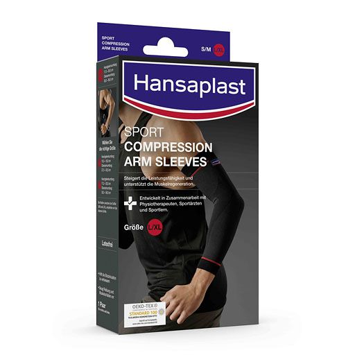 HANSAPLAST Sport Compression Arm-Sleeves Gr. L 2 St