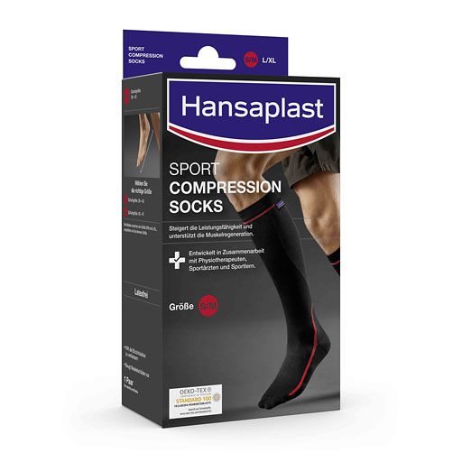 HANSAPLAST Sport Compression Socks Gr. M 2 St