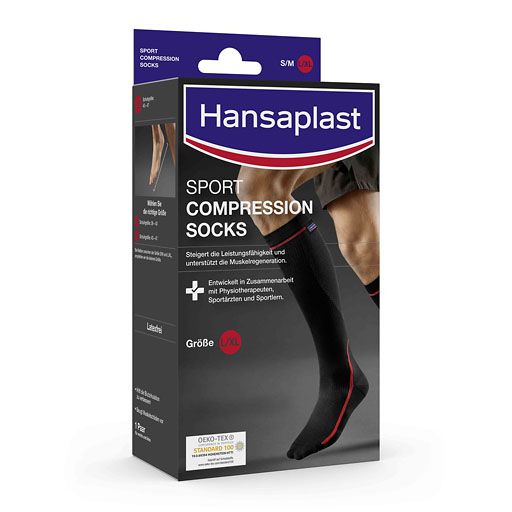 HANSAPLAST Sport Compression Socks Gr. L 2 St
