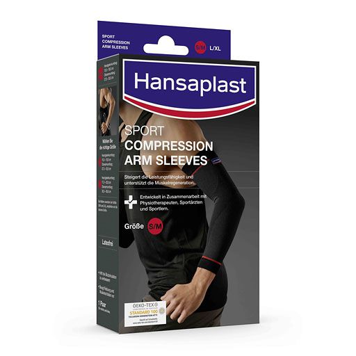 HANSAPLAST Sport Compression Arm-Sleeves Gr. M 2 St