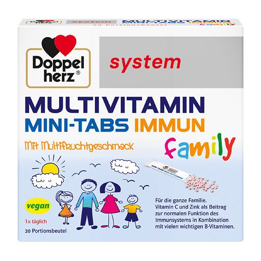 DOPPELHERZ Multivitamin Mini-Tabs family system 20 St  