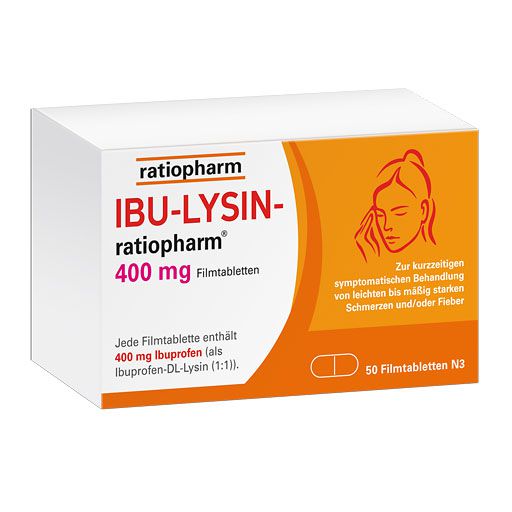 IBU-LYSIN-ratiopharm 400 mg Filmtabletten* 50 St