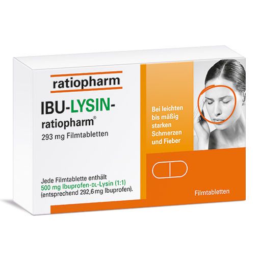 IBU-LYSIN-ratiopharm 293 mg Filmtabletten* 20 St