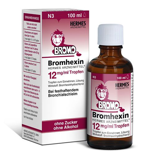 BROMHEXIN Hermes Arzneimittel 12 mg/ml Tropfen* 100 ml