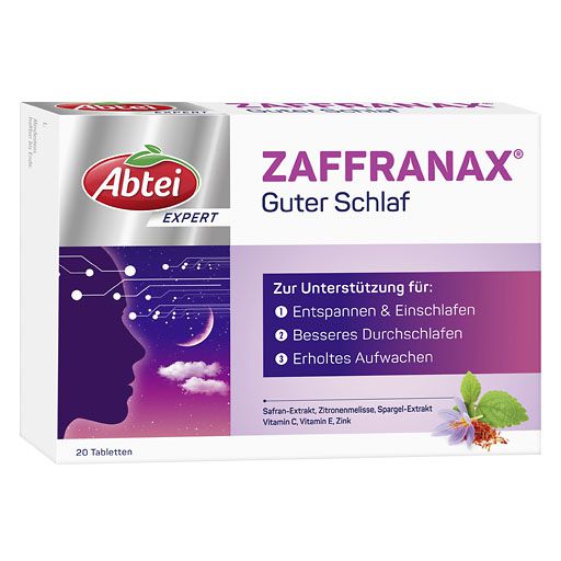 ABTEI EXPERT ZAFFRANAX Guter Schlaf Tabletten 20 St  