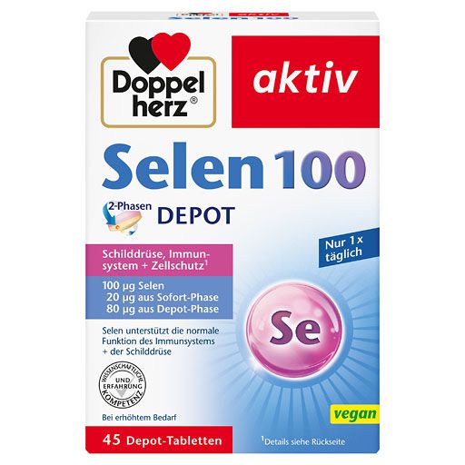 DOPPELHERZ Selen 100 2-Phasen Depot Tabletten 45 St  