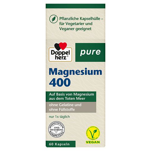 DOPPELHERZ Magnesium 400 pure Kapseln 60 St  