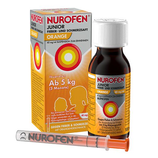 NUROFEN Junior Fieber-u. Schmerzsaft Oran. 40 mg/ml
