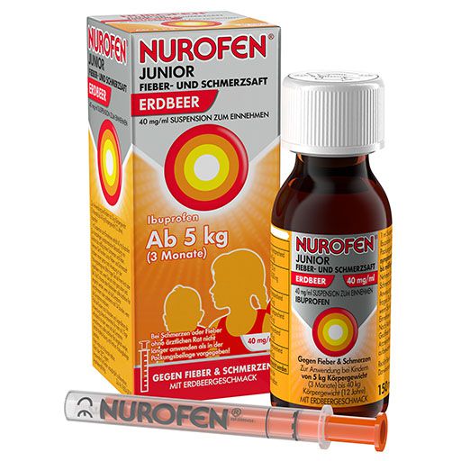 NUROFEN Junior Fieber-u. Schmerzsaft Erdbe. 40 mg/ml