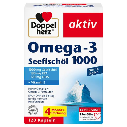 DOPPELHERZ Omega-3 Seefischöl 1000 Kapseln 120 St  